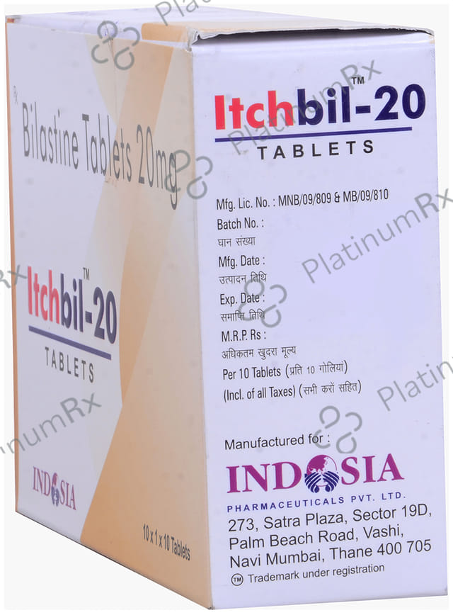 Itchbil 20mg Tablet 10s