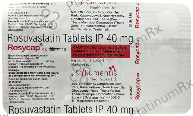 Rosycap 40 Tablet 15 Tablet
