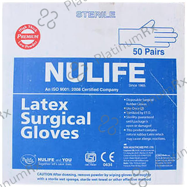 Nulife Sterile Powdered Surgical Gloves 7.0