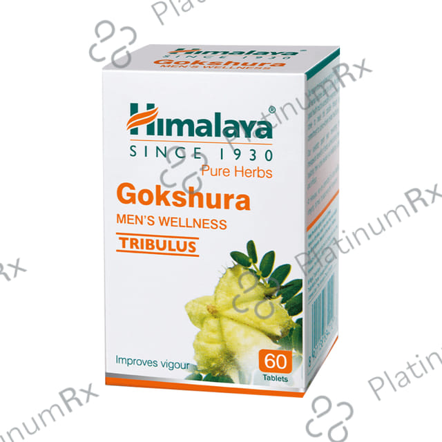 Himalaya Pure Herbs Gokshura 250mg Men's Wellness Tribulus Improves Vigour Tablet 60s