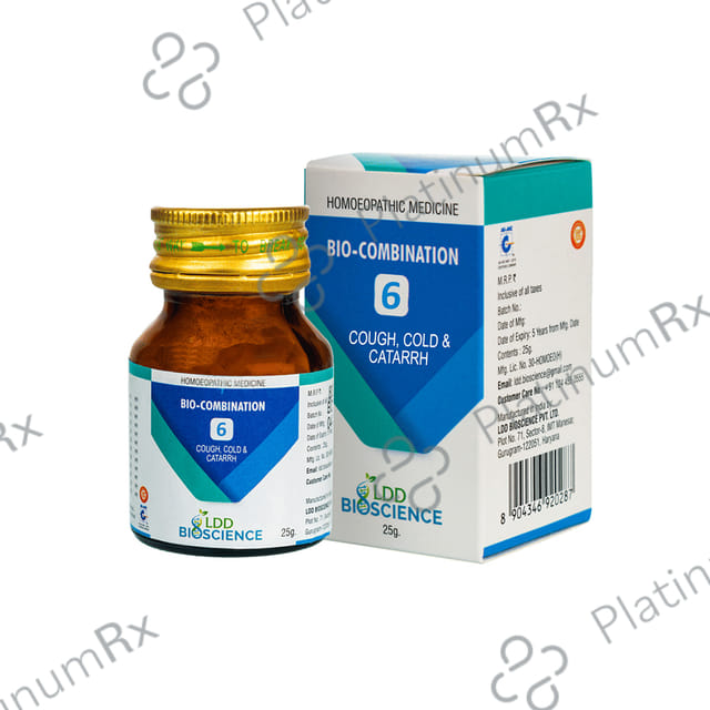 LDD Bioscience Bio-Combination 6 Cough, Cold & Catarrh Tablet 25 gm