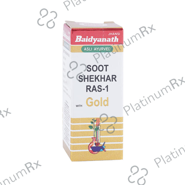 Baidyanath (Jhansi) Soot Shekhar Ras 1 with Gold 25 tablets