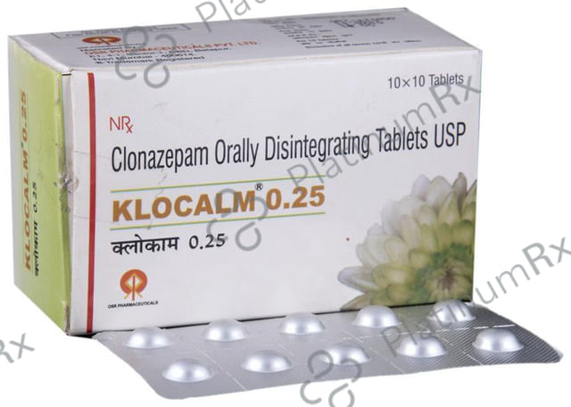 Klocalm 0.25mg Tablet DT 10s