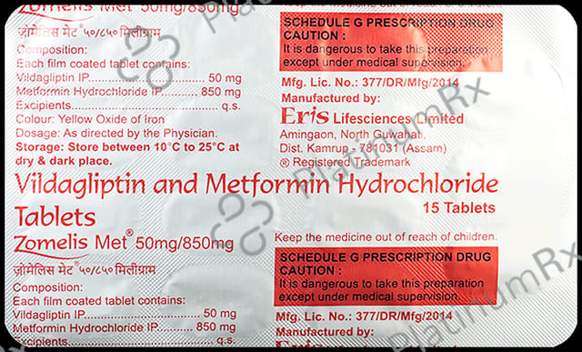 Zomelis Met 850/50mg Tablet 15s
