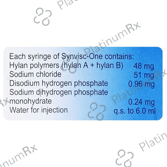 Synvisc Hylan GF 20mg Injection 2ml