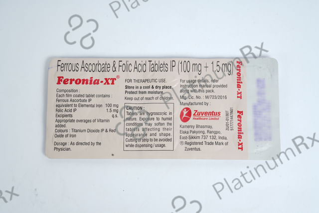 Feronia XT 100/1.5mg Tablet 15s