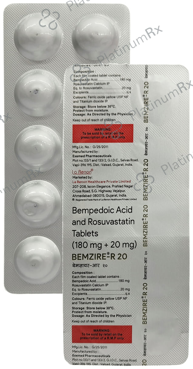 Bemzire R 20/180mg Tablet 10s