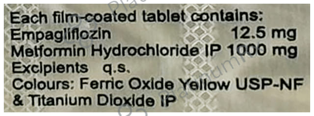 Emnorm M 12.5/1000mg Tablet 10s