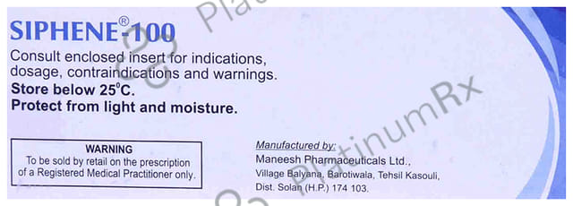 Siphene 100mg Tablet 5s
