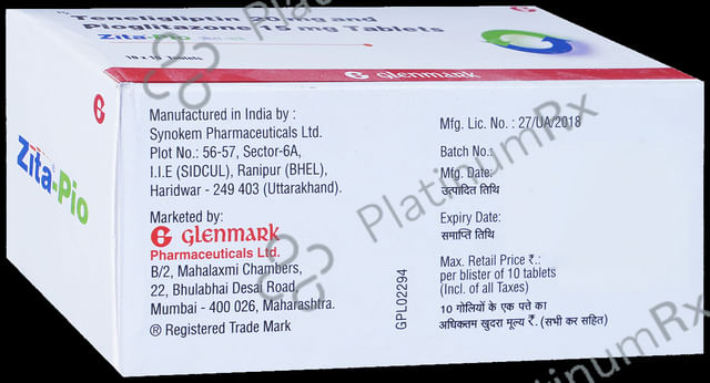 Zita Pio 15/20mg Tablet 10s
