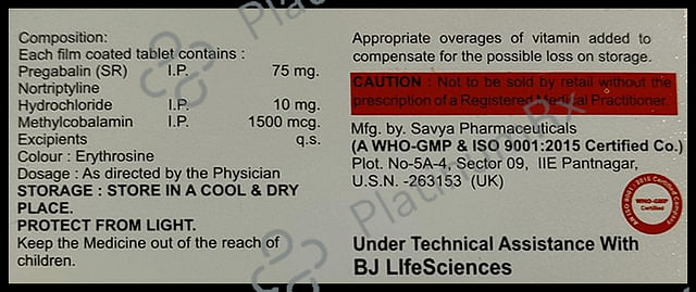 Preqm NT 75mg/10mg/1500mcg Tablet