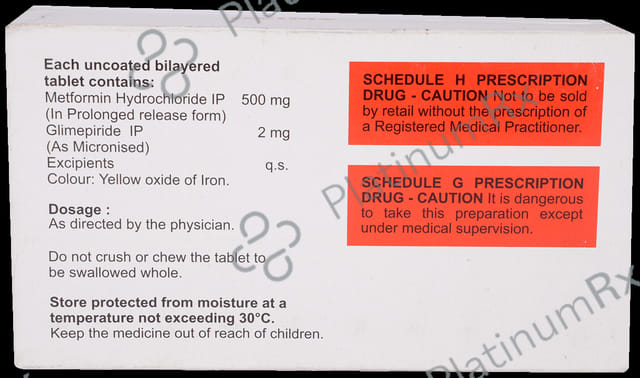 Glimser 2/500mg Tablet PR 15s