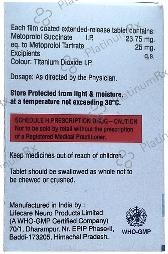 Ventaprol Xl 25mg Tablet ER 15s