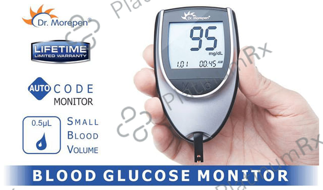 Dr Morepen BG 03 Gluco One Blood Glucose Monitoring System (Only Glucometer) Unit 1s