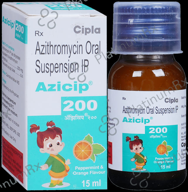Azicip 200mg Oral suspension 15ml