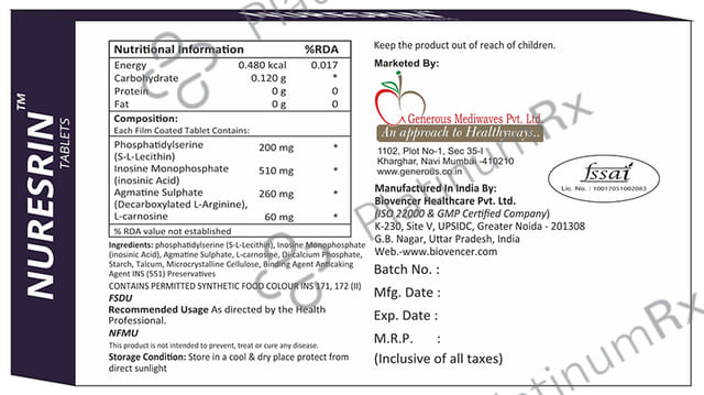 Nuresrin Tablet 10s
