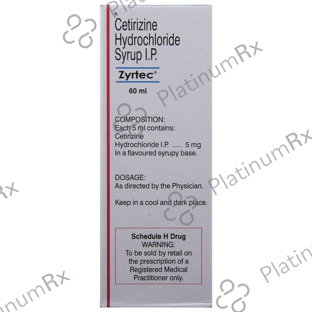 Zyrtec 5mg Syrup 60ml