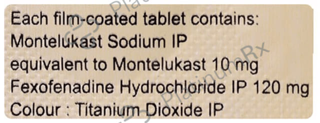 Allercet FX 120/10mg Tablet 10s