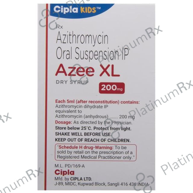 Azee XL 200mg Dry Syrup Peppermint