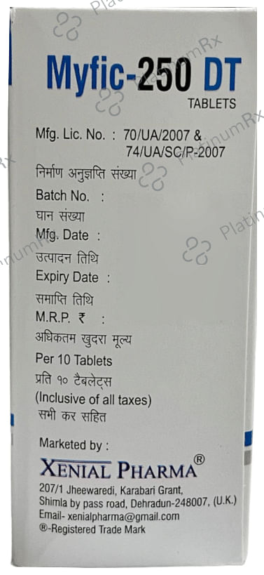 Myfic 250 DT Tablet