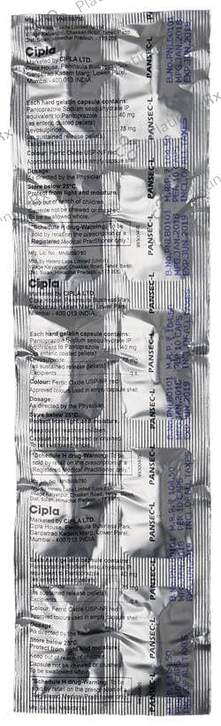 Pansec L 75/40mg Capsule SR 10s