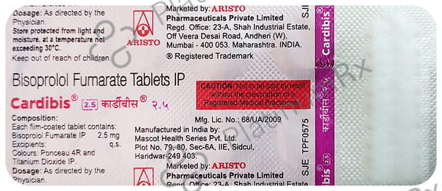 Cardibis 2.5mg Tablet 10s
