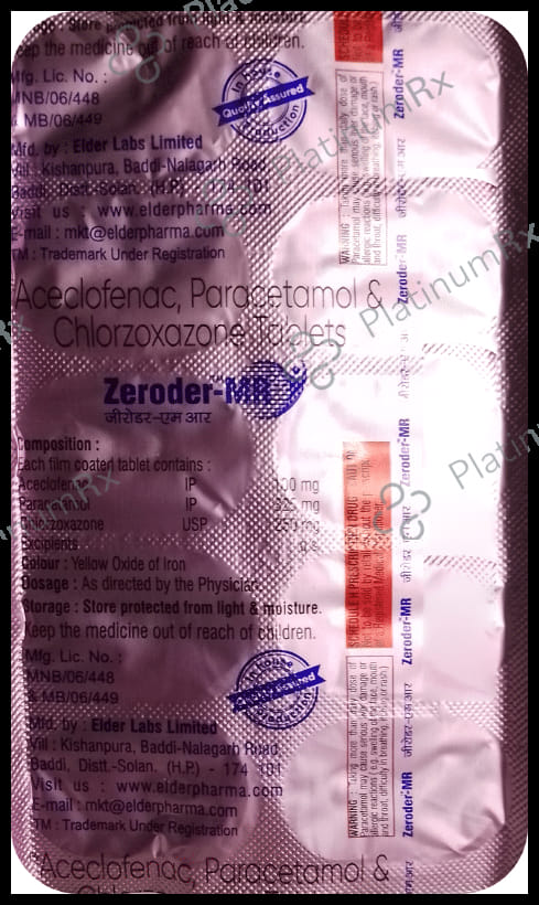 Zeroder MR Tablet 10s