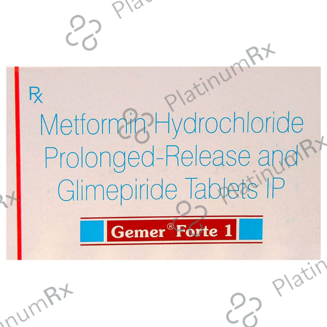 Gemer Forte 1/850mg Tablet PR 10s