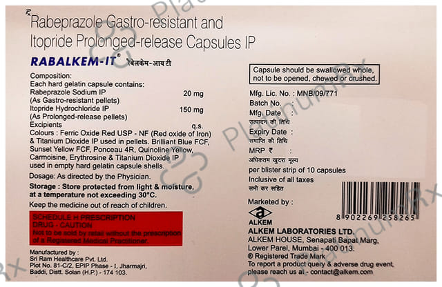 Rabalkem IT 20/150mg Capsule PR 10s