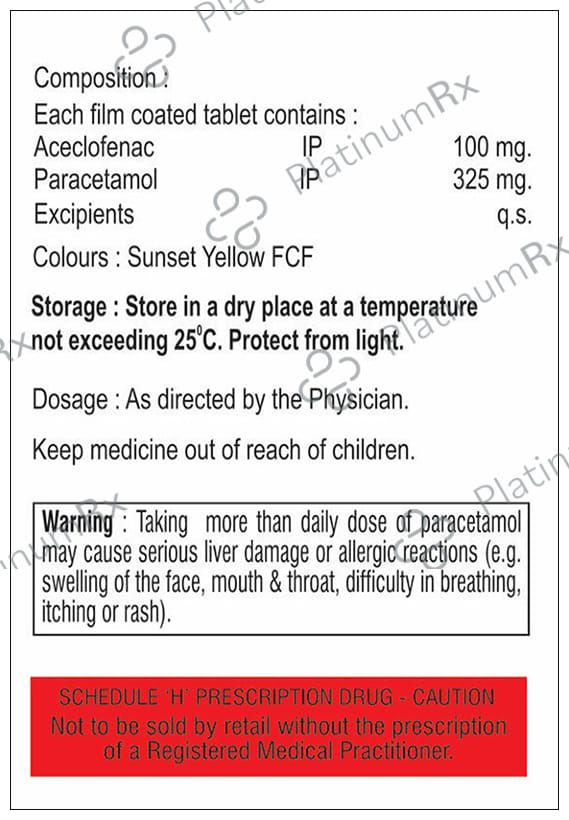 Dolecia 100/325mg Tablet 10s