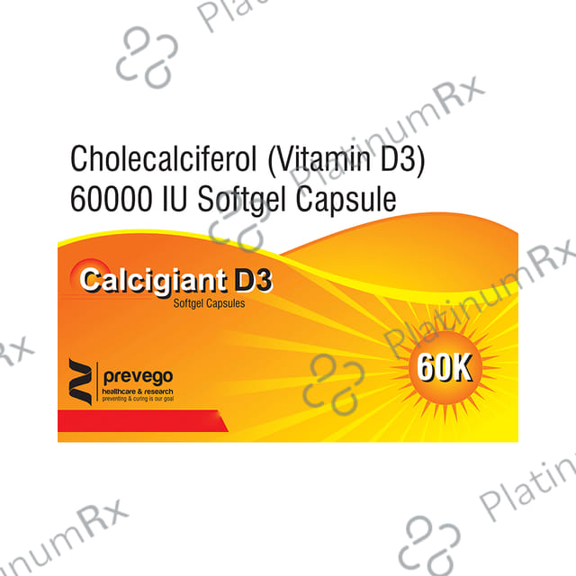Calcigaint D3 SoftGel Capsule 4s
