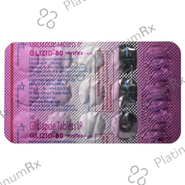 Glizid 80mg Tablet 15s