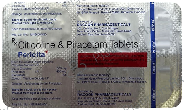 Pericita 500/800mg Tablet 10s