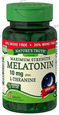 Nature's Truth Maximum Strength Melatonin 10mg Plus Tablet