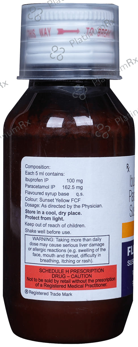 Flexon 100/162.5mg Suspension 60ml