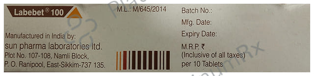 Labebet 100mg Tablet 10s