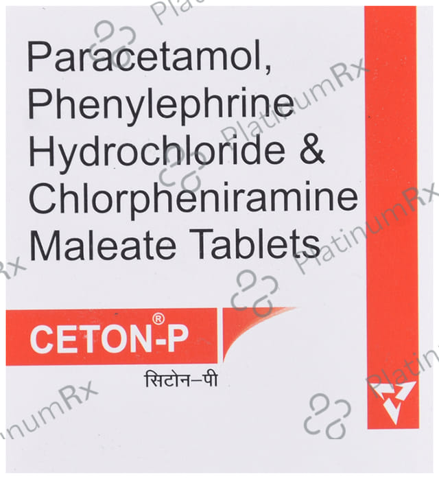 Ceton P 5/500/25mg Tablet 10s