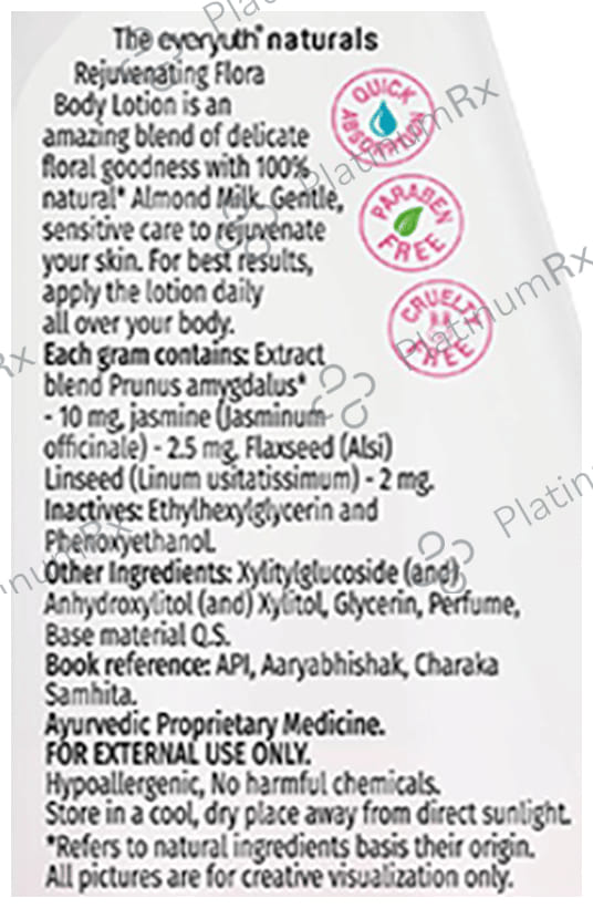 Everyuth Naturals Body Lotion Rejuvenating Flora 500 ml
