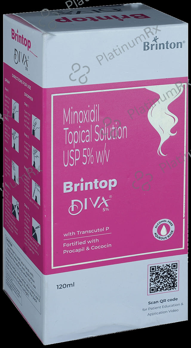 Brintop Diva 5% Topical Solution 120ml