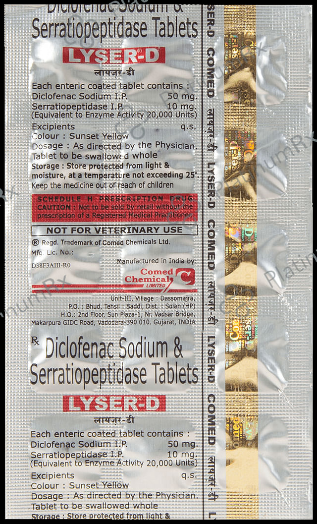 Lyser D 50/10mg Tablet 15s