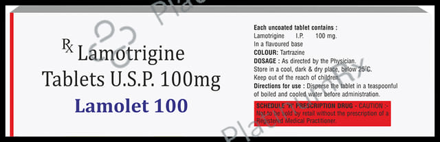 Lamolet 100mg Tablet
