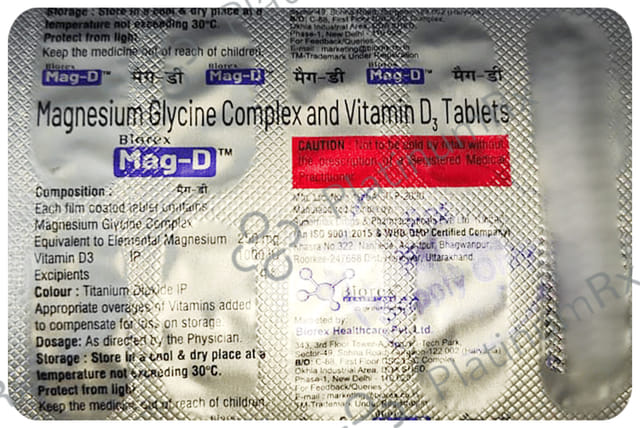 Mag D 250mg/1000IU Tablet 10s