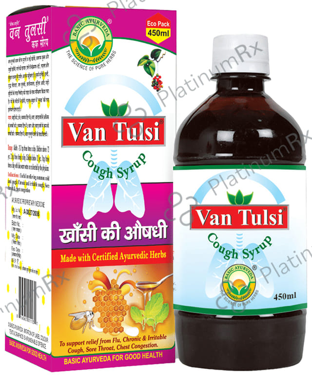 Basic Ayurveda Van Tulsi Cough Syrup 450 ml
