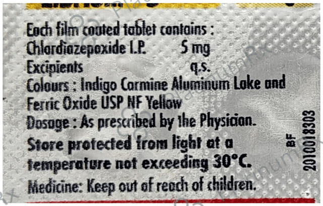 Librium 5mg Tablet 15s