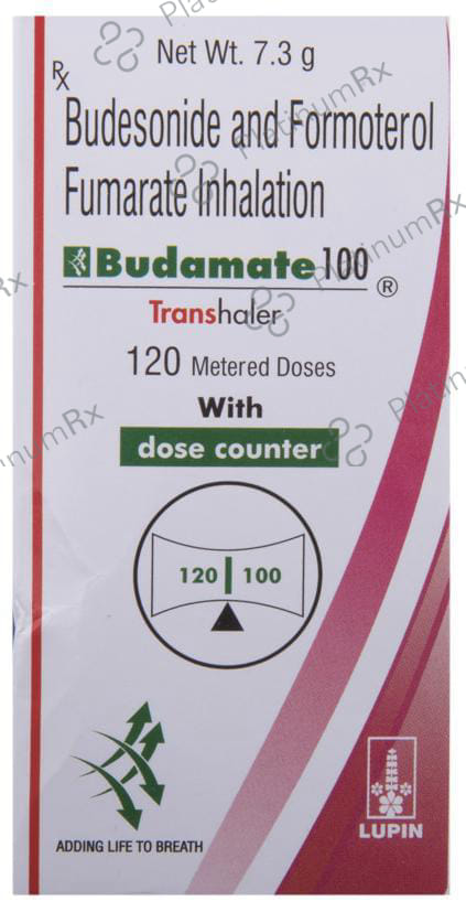 Budamate 100/6mcg Transhaler 120MDI