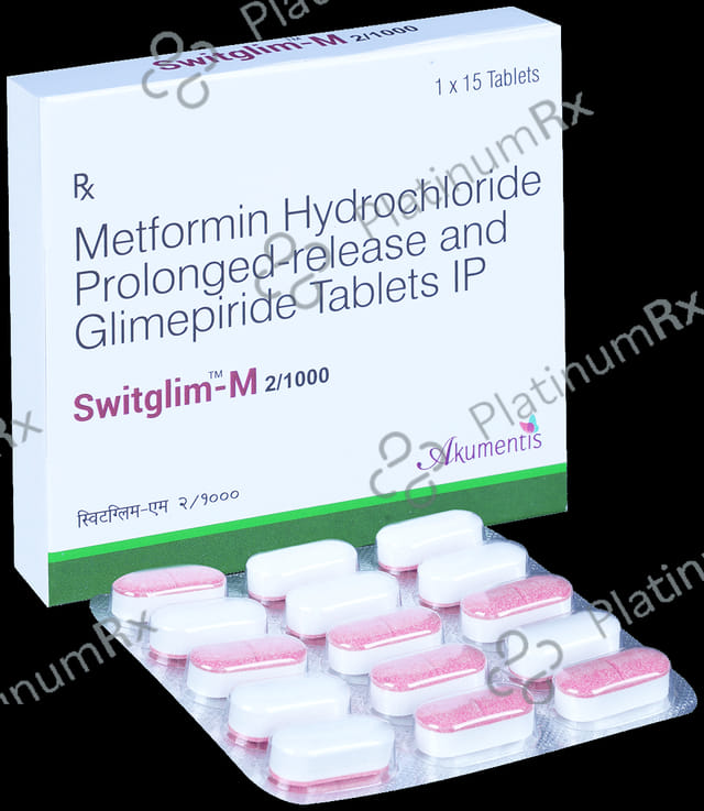Switglim M 2/1000 Tablet PR 15s