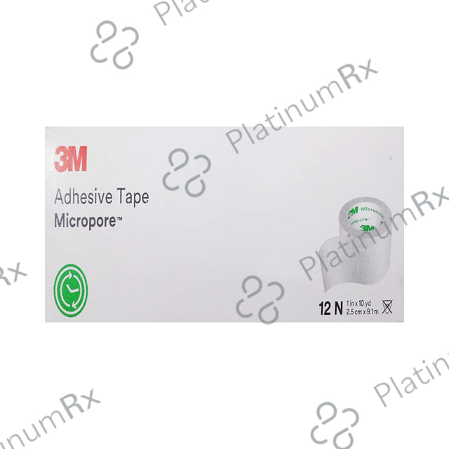 3M 1530S 1 Micropore Hypoallergenic Surgical Tape 12X2.5cm