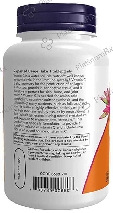 Now C-1000 with Rose Hips for Antioxidant Protection Sustained Release - Veg Tablet
