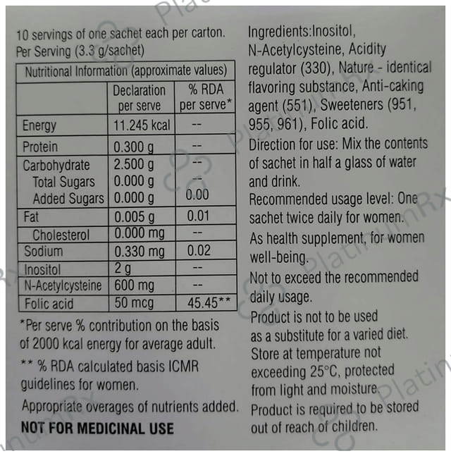 Normoz Plus Sugar Free Powder 3.3gm