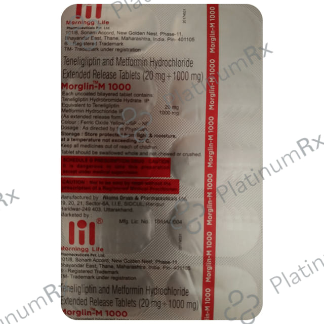 Morglin-M 1000 Tablet ER